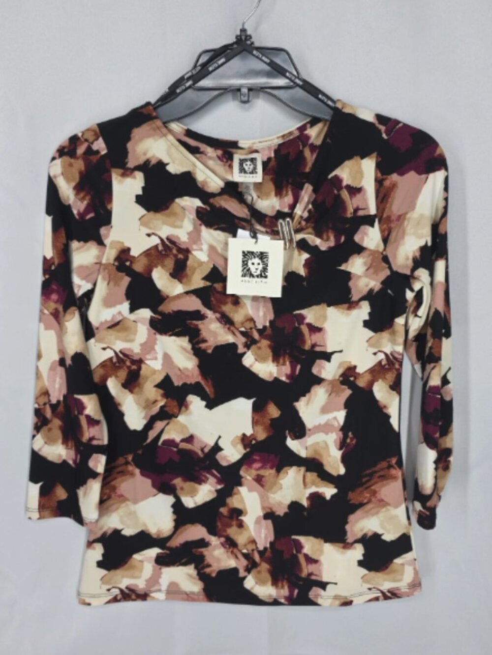 Ladies Ann Klein Blouse Top Size XXS ORG $79 NWT (Rack 1)